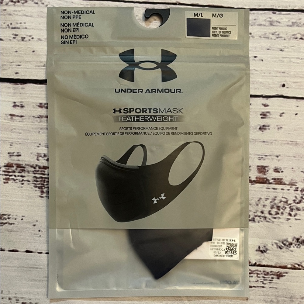 Under Armour Featherweight Black Sports Mask